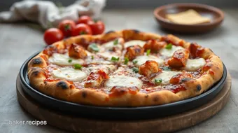 Bake BBQ Chicken Pizza with Tangy Flavor