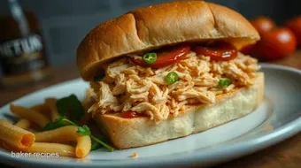 Ultimate Shredded Chicken Sandwich Recipe: A Comforting Classic recipe card