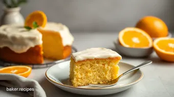 Bake Orange Cake with Creamy Frosting