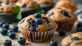 Bake Blueberry Muffins - Healthy & Delicious