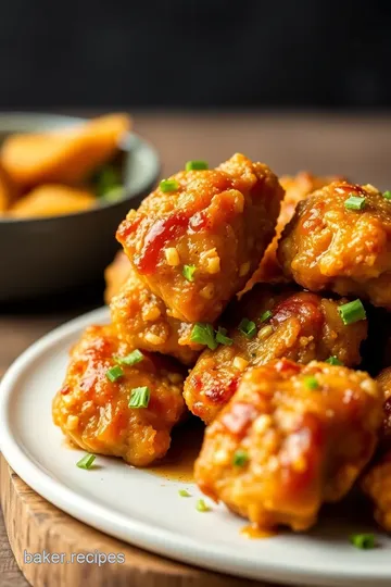 4oz Honey Garlic Glazed Chicken Bites presentation