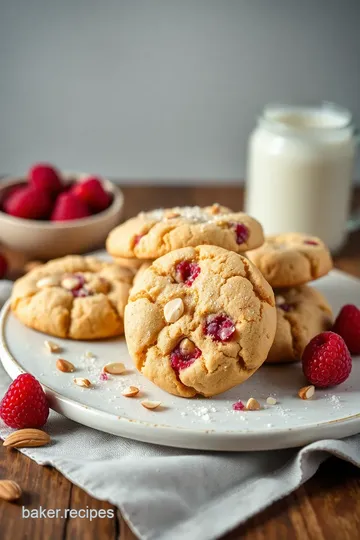 Almond Raspberry Bliss Cookies presentation