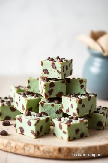 Andes Mint Chocolate Chip Fudge Delight presentation