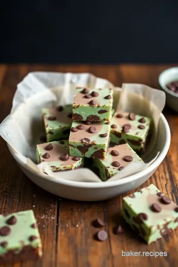 Andes Mint Chocolate Chip Fudge Delight steps