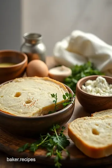 Asiago-Crusted Skillet Bread ingredients