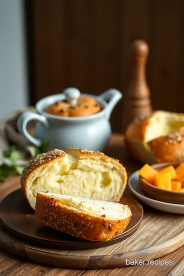 Asiago-Crusted Skillet Bread presentation