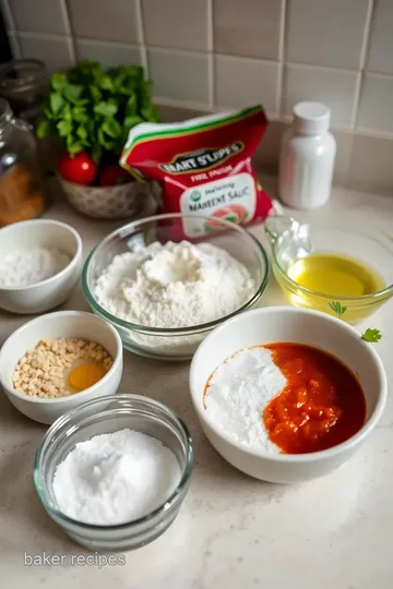 Classic Margherita Pizza ingredients