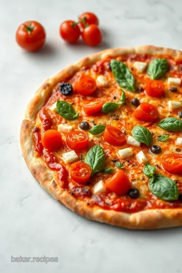 Classic Margherita Pizza presentation