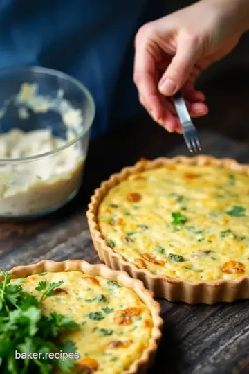 Crustless Veggie Quiche steps