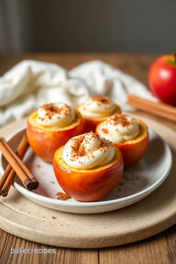 Bake Apples with Cinnamon Filling Delight presentation