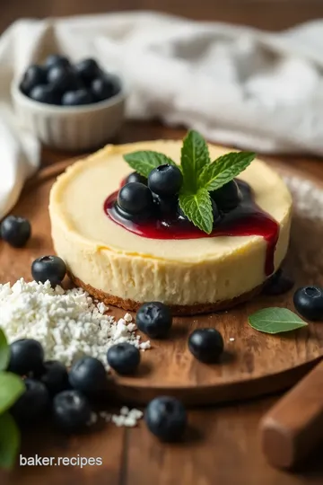 Blueberry Swirl Cheesecake ingredients