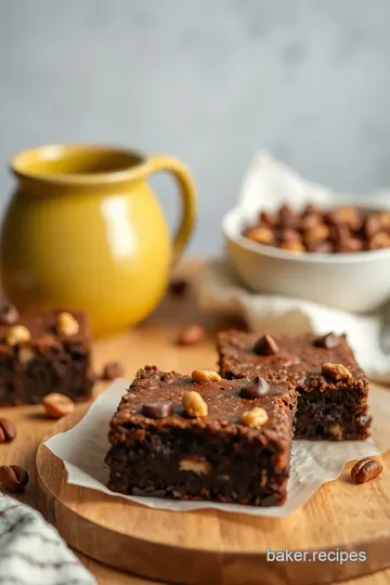 Bake Extra Nutty Dark Chocolate Brownies presentation