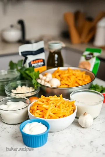 Cheesy Chicken Pasta Bake ingredients