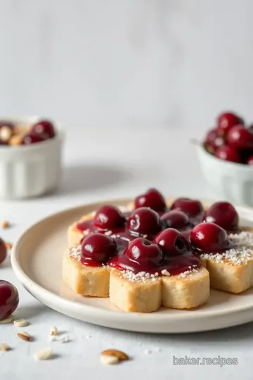 Cherry Almond Shortbread Cookies steps