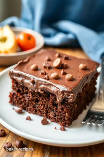 Classic German Chocolate Cake presentation