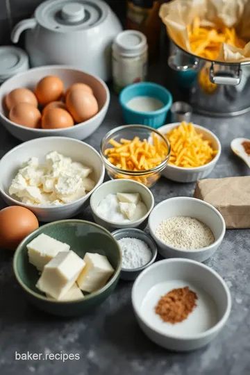 Cottage Cheese Egg Bake ingredients