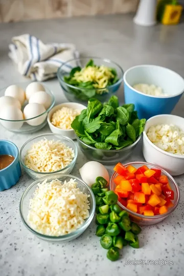 Baked Cottage Cheese Eggs ingredients