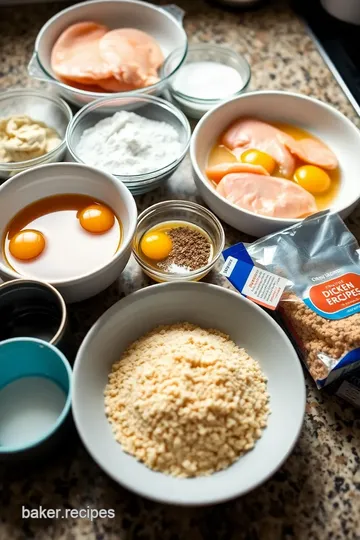 Crispy Baked Chicken Cutlets ingredients