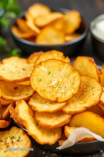 Homemade Baked Crisps Inspired by Lays presentation