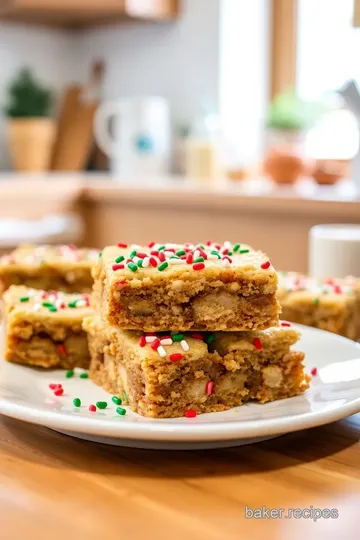 Christmas Sprinkle Cookie Bars steps