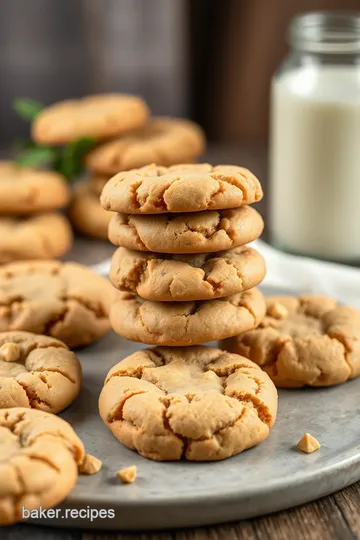 Flourless Peanut Butter Chocolate Cookies presentation