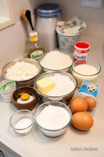 Heart-Shaped Vanilla Cake ingredients