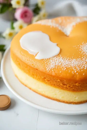 Heart-Shaped Vanilla Cake presentation