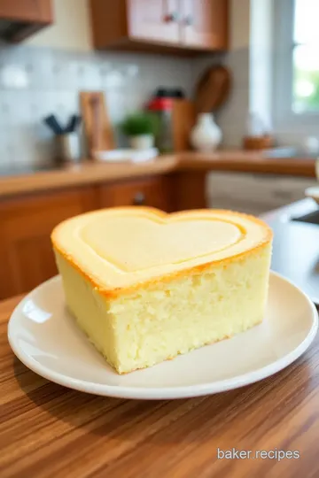 Heart-Shaped Vanilla Cake steps