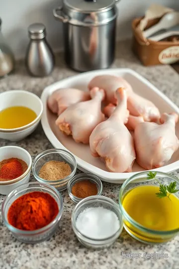 Crispy Baked Chicken Drumsticks ingredients