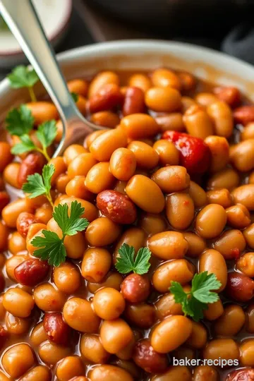 Classic Oven-Baked Beans presentation