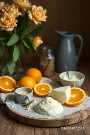 Bake Cream Cheese Pound Cake with Oranges ingredients