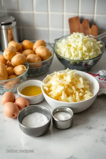 Passover Potato Pie (Kugel) ingredients