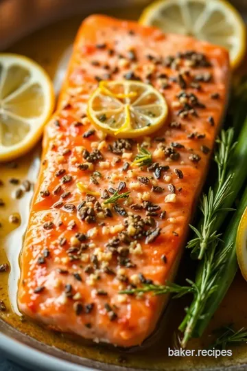 Perfectly Baked Salmon at 425°F presentation