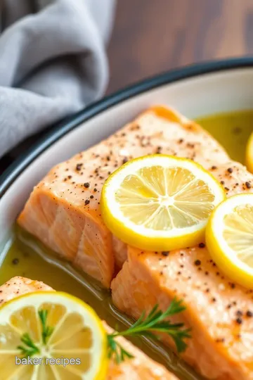 Baked Salmon with Fresh Lemon Delight presentation