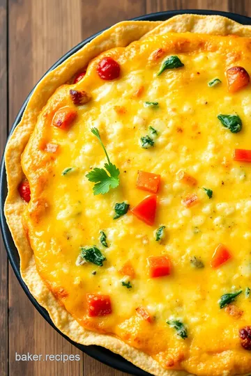 Bake Tortilla Quiche: Cheesy & Simple Delight presentation