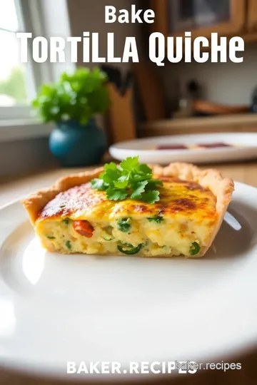 Bake Tortilla Quiche: Cheesy & Simple Delight steps