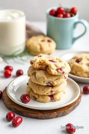 Bake White Chocolate Cranberry Pistachio Cookies presentation