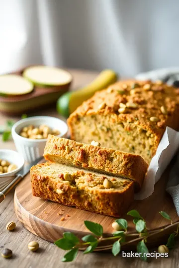 Bake Zucchini Pistachio Bread Delightfully presentation