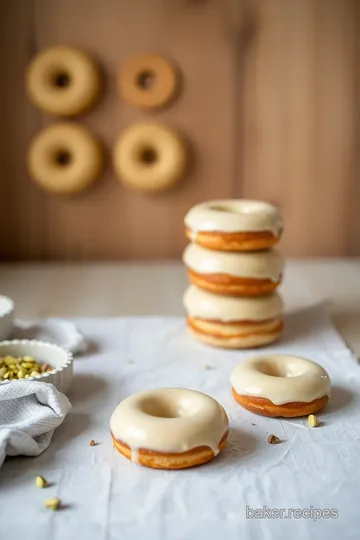 Baked Brown Butter Pistachio Doughnuts steps