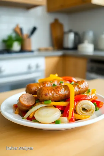 Baked Italian Sausage with Peppers and Onions steps