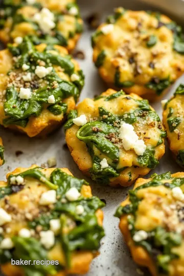 Cheesy Spinach and Feta Stuffed Pastry presentation