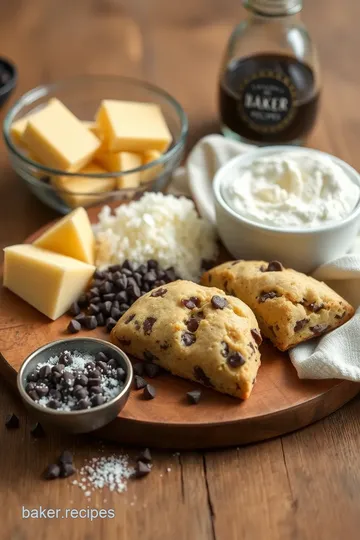 Delicious Chocolate Chip Scones ingredients