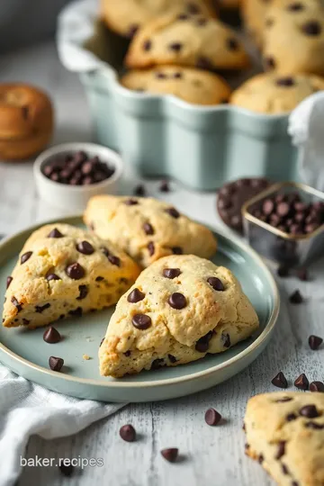 Delicious Chocolate Chip Scones presentation