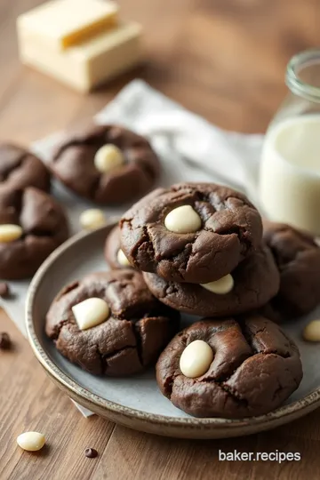 Double Chocolate Chip Swirl Cookies presentation