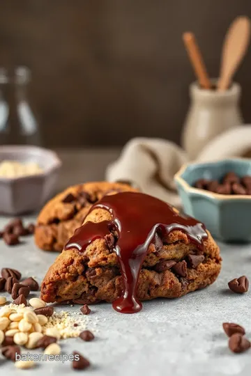 Baking Chocolate Scones with Decadent Glaze ingredients