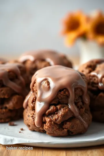 Baking Chocolate Scones with Decadent Glaze presentation