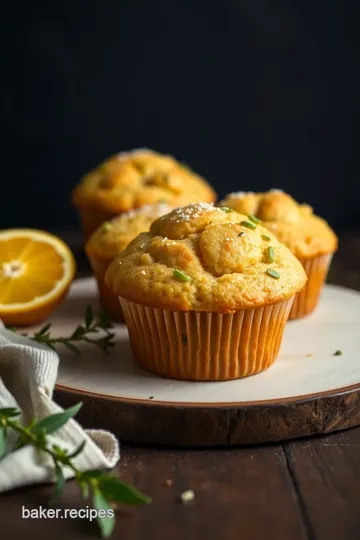 Citrus Poppy Seed Muffins with Zest presentation