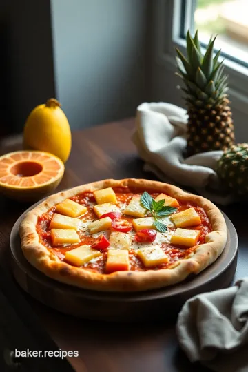 Hawaiian Pizza Recipe presentation