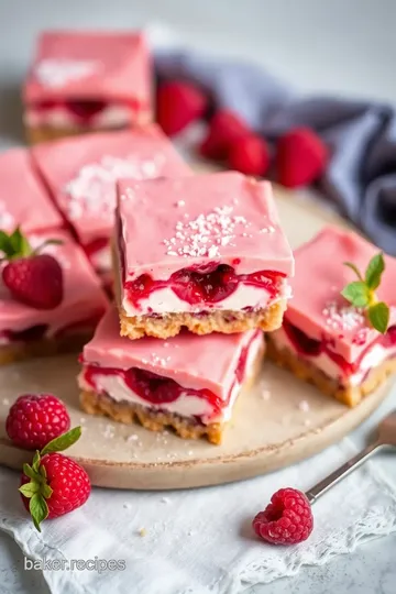 Baking Light Raspberry Cream Bars presentation