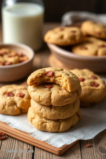 Cookies: Peanut Butter Bacon Dark Chocolate presentation